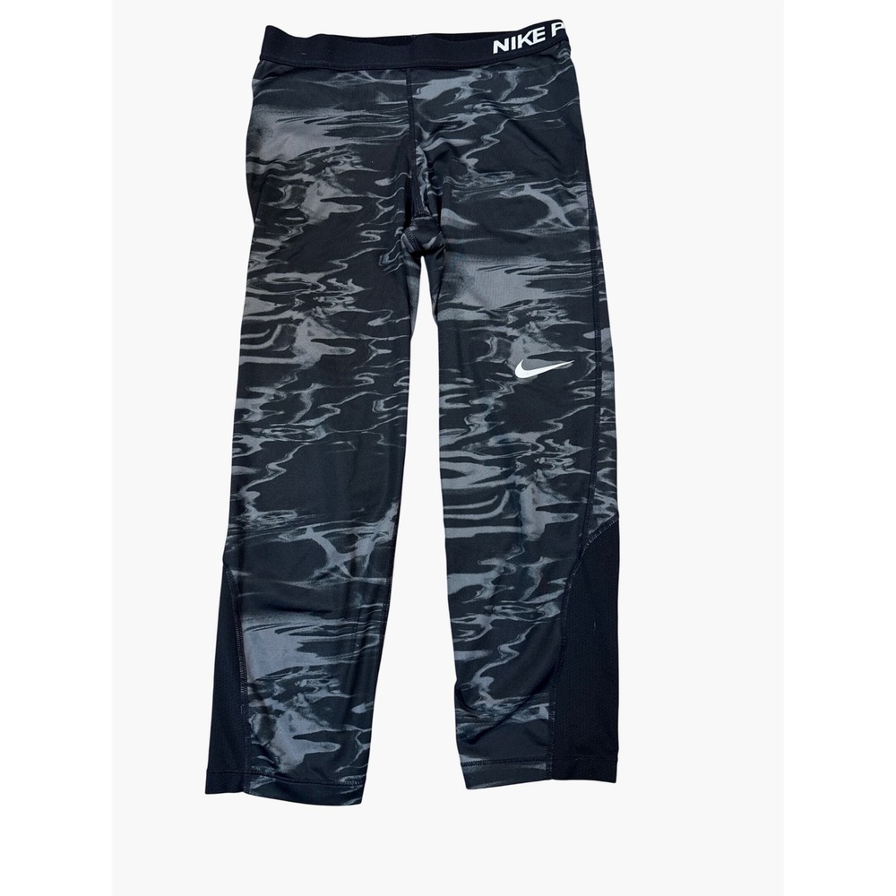 Nike (Black) Pro Marble Camo‎ Capri Leggings Women Size M